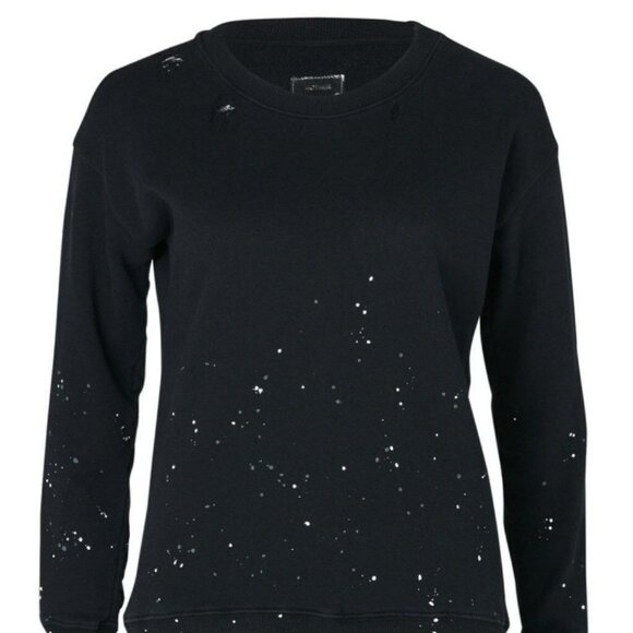 MOTHER Destructed TORN Rip SPLATTER Sweatshirt